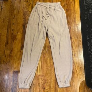 JLUXLABEL Waffle knit joggers